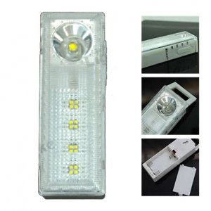 Mini Φακός 1x LED και Φωτιστικό 4x LED &amp; λειτουργία Flash