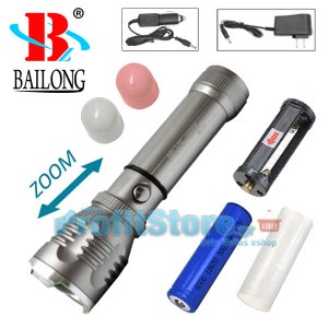 Επαναφορτιζόμενος Φακός Φωτιστικό LED CREE 300LM X-ZOOM - Bailong Police Force 901PF