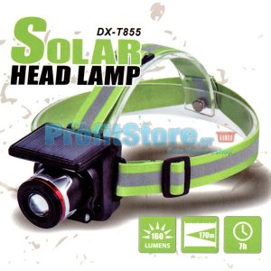 Ηλιακός Φακός Κεφαλής LED ΖΟΟΜ 10W - 170LM - Solar Headlight AKASI DX-T855