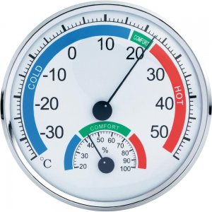 Μεγάλο Υγρόμετρο &amp; Θερμόμετρο Ακριβείας Anymeters TH-101C