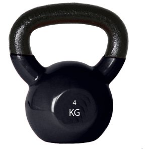 Kettlebell 4kg Βαράκι Vinyl Sheng Με Λαβή Καμπάνα - 4,0  κιλά