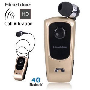 Ακουστικό Bluetooth Handsfree με Δόνηση &amp; Επεκτεινόμενο Καλώδιο Fineblue