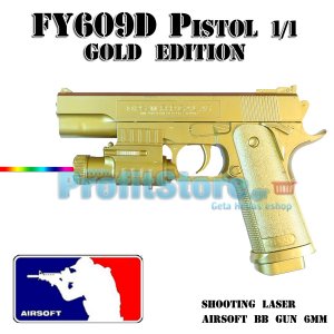 Αεροβόλο Όπλο Μοντελισμού Πιστόλι FY609D Gold Edition