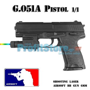 Αεροβόλο Όπλο Μοντελισμού Πιστόλι G.051A Black