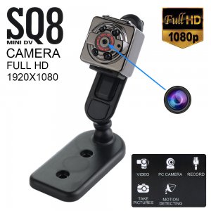 Super Mini DV Full HD 1080p Κάμερα  Καταγραφικό 12MP με Ανίχνευση Κίνησης SQ8 SpyCam