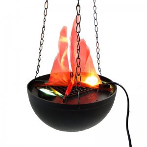 Εντυπωσιακό Κρεμαστό Φωτιστικό Flame Lamp με Εφέ Πραγματικής Φλόγας 20εκ