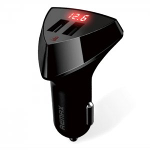 Φορτιστής Αυτοκινήτου 2x USB 3.4A REMAX με Ένδειξη LED Μπαταρίας