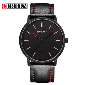 Ανδρικό Ρολόι High Class Gentleman Curren M8233 Black &amp; Red