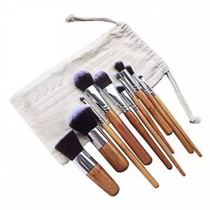 Επαγγελματικό Σετ Πινέλων Μακιγιάζ Bamboo Airbrushed Effect - Make Up Set 10 τμχ