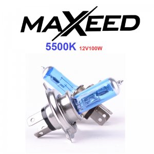 Λάμπες Αυτοκινήτου Τύπου MAXEED XENON Η4 5.500K 100W - Σετ 2 Τεμαχίων