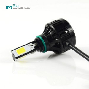 Λαμπτήρας Μοτοσυκλέτας με 3 LED 4000LM &amp; 40W και Ανεμιστήρα 6000K AC CAN BUS