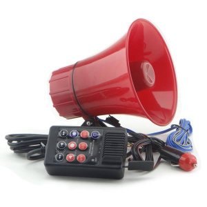 Τηλεβόας - Ντουντούκα - Σειρήνα Αυτοκινήτου USB,Aux,SD 12V - 40W με 3 Σειρήνες &amp; Μαγνήτη