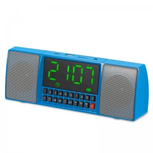 Multimedia Ασύρματο Ηχείο Bluetooth με Ρολόι Ξυπνητήρι, USB,SD,FM &amp; Hands-Free