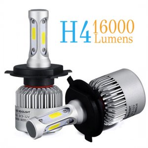 Εμπρόσθια Φώτα - Λαμπτήρες 16000LM Αυτοκινήτου LED COB H4 (2 x 8000LM) &amp; 72W (2x36w)