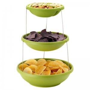 Πτυσσόμενο Mπολ 3 επιπέδων για πάρτυ - Twistfold Party Bowls