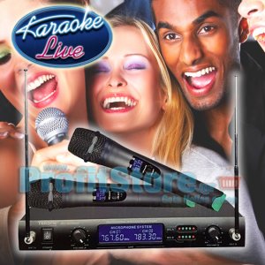 Ψηφιακή Studio Quality Συσκευή για Karaoke με 2 Ασύρματα Μικρόφωνα WG-4000 DIGITAL UHF