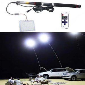 Τηλεσκοπικό Φωτιστικό LED για Ψάρεμα 12V , 48Watt με Τηλεχειριστήριο - Πτυσσόμενο