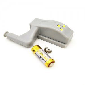 Σετ 2 Led Φωτιστικά Ντουλάπας με Μηχανισμό On Off 3L100 με Δώρο Μπαταρία