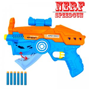 Super Power Όπλο , Εκτοξευτής NERF -  Speedgun Soft Bullet