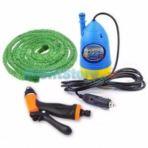 Σετ Πιεστικού για Πλύσιμο με Αντλία 12volt, 10 Μέτρα Λάστιχο και  Πιστόλι - Water Pump Gun Chejieba