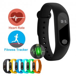Smart Band Ρολόι Bluetooth M2 Smartwatch με Καταγραφή Βημάτων, Ύπνου &amp; Καρδιακών Παλμών &amp; Πίεσης Αίματος