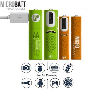 Επαναφορτιζόμενη Μπαταρία NιMh Με Θύρα MicroUsb 1000mAh AA