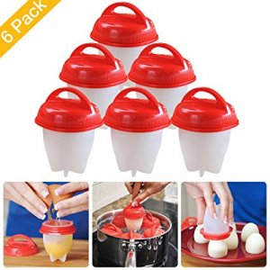 Κιτ 6 Τεμαχίων για Βράσιμο Αυγών - Silicone Egg Boil