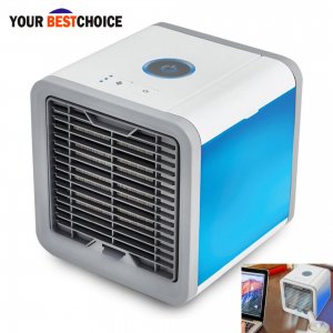Φορητό Κλιματιστικό USB Cool Down Evaporative Air Cooler - Ανεμιστήρας Υδρονέφωσης &amp; Υγραντήρας με Τεχνολογία Εξάτμισης