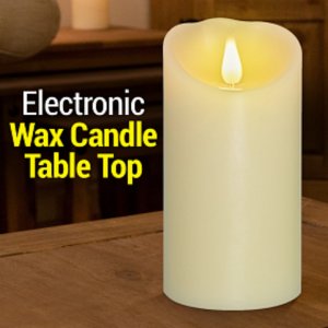 Διακοσμητικό Κερί Μπαταρίας με LED Εφέ Φλόγας 7.5 x 17.5cm - Electronic Wax Candle