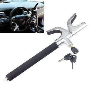 Extra Heavy Duty Κλειδαριά για το Τιμόνι Αυτοκινήτου - Αντικλεπτικό Μπαστούνι Ασφαλείας με Θραύστη Κρυστάλλων &amp; Γκλόμπ Προστασίας