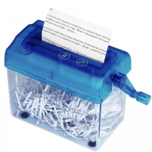 Μίνι Χειροκίνητος Καταστροφέας Εγγράφων Hand Paper Shredder 123MM