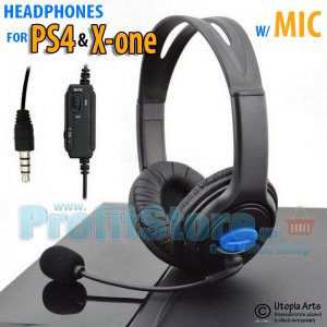 Ακουστικά με Μικρόφωνο Gaming On Ear PS4, X ONE &amp; PC Headset - Headphones w, Microphone for Playstation 4, Xbox X-one