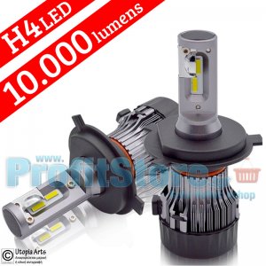 LED Φώτα Αυτοκινήτου H4 6500K 10000LM (2 x 5000) 60W (2 x 30W) CAN BUS 9-32V