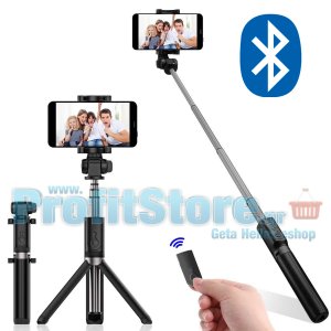 Ασύρματο Bluetooth Πτυσσόμενο Μπαστούνι Κινητού 68cm &amp; Τρίποδο για selfie Φωτογραφίες με Χειριστήριο - Wirelless Tripod Selfie Stick