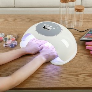 Επαγγελματικό Φουρνάκι Νυχιών 72W για δύο χέρια με Ψηφιακή Ένδειξη Χρόνου UV LED Lamp 2 in 1