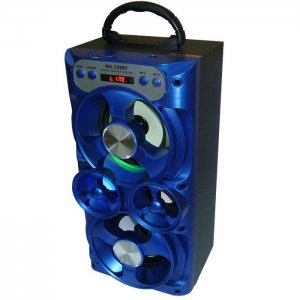 Ηχοσύστημα Bluetooth με LED Φωτισμό 12W USB,SD,AUX,FM &amp; Οθόνη LED Multimedia Player MS-259ΒΤ