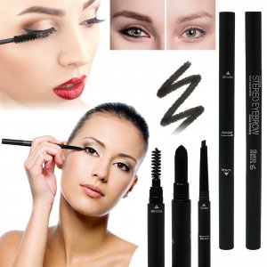 Μολύβι Φρυδιών 3 σε 1 &amp; Μακιγιάζ Ματιών - Glamza Eyebrow 3 in 1 Liner Pen