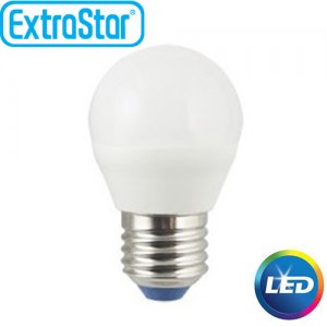 Λαμπτήρας LED ExtraStar G45 6W E27 με Θερμό Φως