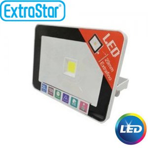 Extra Slim Προβολέας LED ExtraStar 20W με Φυσικό Φως
