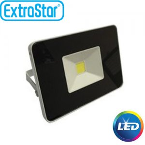 Extra Slim Προβολέας LED ExtraStar 20W με Ψυχρό Φως