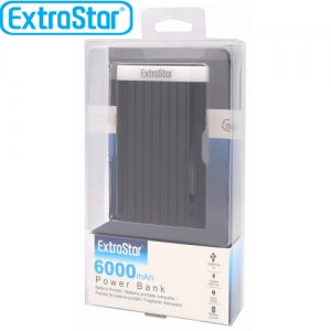 Υψηλής Απόδοσης &amp; Ισχύος Power Bank 5V,2A ExtraStar - Μπαταρία Φορτιστής 6000mAh για Κινητά Τηλέφωνα, Gps, Κάμερες &amp; Tablet