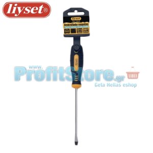 Μαγνητικό Κατσαβίδι Liyset με Ίσια Μύτη 8x150mm