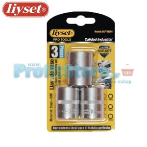 Καρυδάκια Εξάγωνα Liyset Σετ 3 Τεμαχίων 15 - 17mm