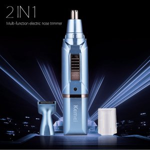 Επαναφορτιζόμενο Trimmer Αυτιών, Φρυδιών &amp; Μύτης - Nose, Eyebrow &amp; Ear Hair Trimmer KEMEI KM-199