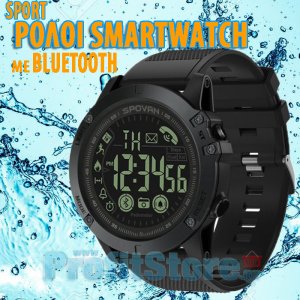 Αδιάβροχο Sport Smartwatch LCD Ρολόι Bluetooth Activity Tracker με Βηματομετρητή, Θερμιδομετρητή, Ειδοποιήσεις Κινητού &amp; Εφαρμογή App
