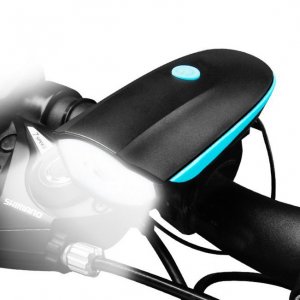 Φακός Ποδηλάτου USB LED με Κόρνα - Bicycle Horn Lights 200 Lumens