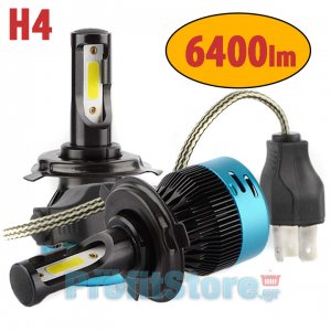 Φώτα - Λαμπτήρες Αυτοκινήτου LED Η4 6500Κ 56W (2x28W) 6400LM (2x3200LM) CAN BUS - Car Led Headlights