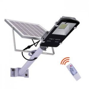 Ηλιακός Αδιάβροχος Προβολέας Δρόμου 50W - Σύστημα Φωτισμού Εξωτερικού Χώρου με 100 LED
