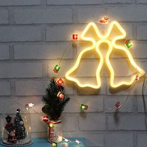 LED Χριστουγεννιάτικος Φωτοσωλήνας Θερμός Κίτρινος Φωτισμός - Καμπάνες - Christmas Bell Light