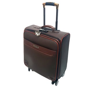 Βαλίτσα Καμπίνας από Δερματίνη PU Leather με Ροδάκια 360 Μοιρών Τηλεσκοπική Λαβή &amp; Κλείδωμα Ασφαλείας TingPin23